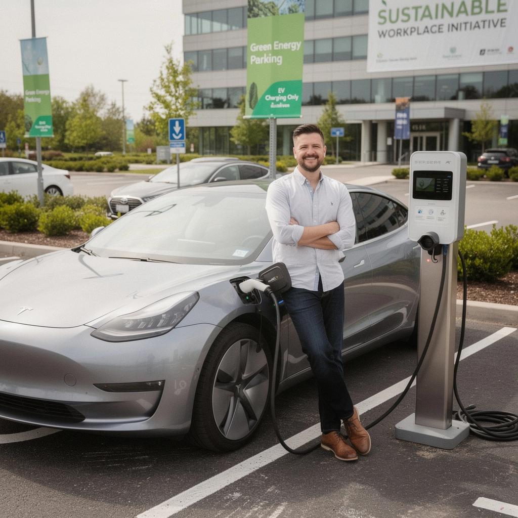 Interaktive Karte, die die Standorte von Ladestationen in einer Firma zeigt