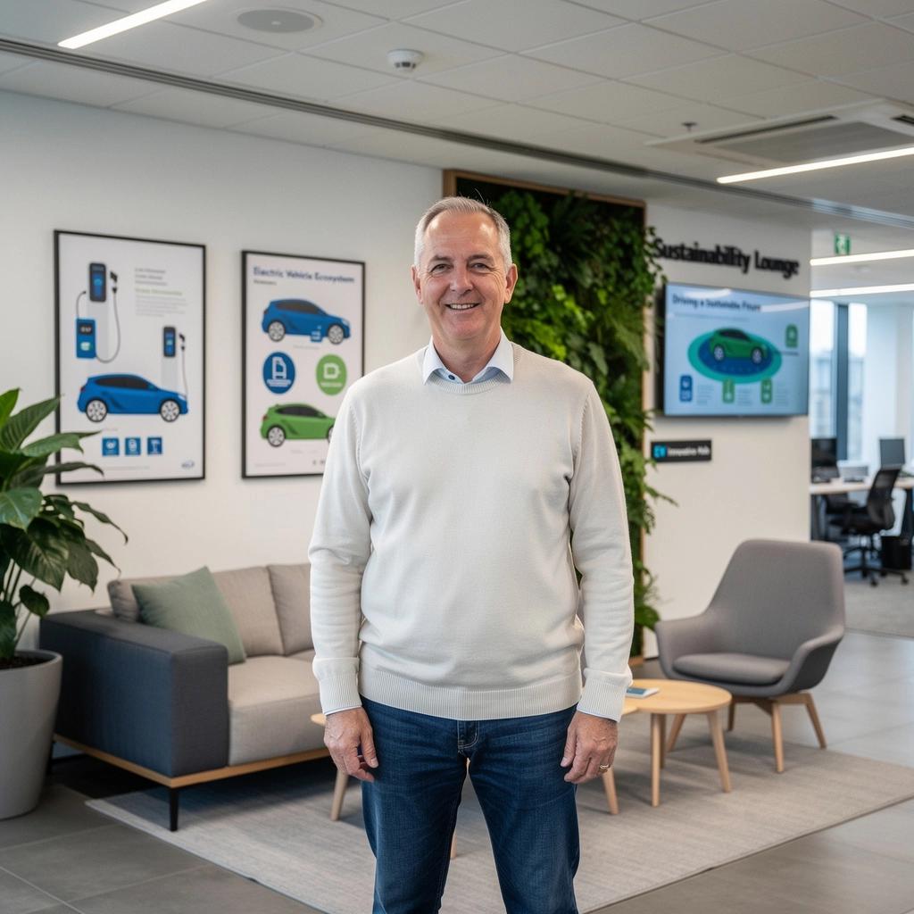 Ladeinfrastruktur für Elektrofahrzeuge, die als Mitarbeiterbenefit beworben wird